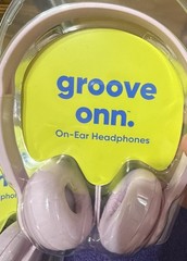 4~Groove Onn.~On-Ear Headphones~Pink~Wired~ Adjustable Headband~3.5mm AUX~NEW!!