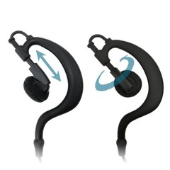 5-Pack 3.5mm Listen-Only Swivel Earpiece for Remote Speaker Shoulder Microphones