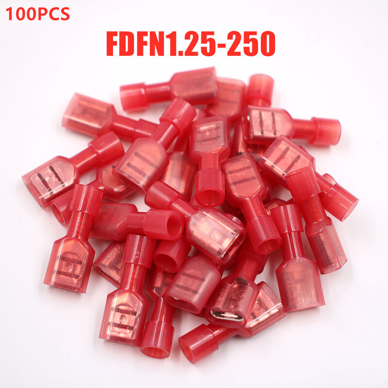 400x Insulated Male Female Spade Terminal Crimp Quick Disconnect Wire Connectors