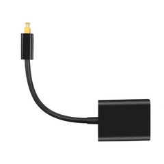 Optical Toslink Digital Splitter Adapter 1 In 2 Out Dual Port Audio Cable Fiber