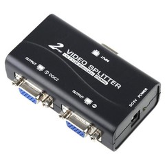 High Resolution 1 to 2 Monitor Switch VGA Video Splitter Converter Adapter n