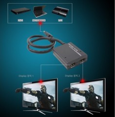 3D HDMI Splitter (1: 2) cable type, 3D support, Full HD 1080P, HDCP/HDMI 1.3B