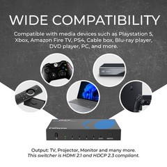 OREI 4K@60Hz 5-port HDMI™ Switch (BK-501)