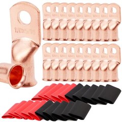 10/20/30Pcs Battery Copper Wire Lugs Welding Ring Terminal Cable Ends Connectors