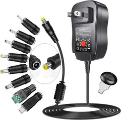 Safe & Reliable 24W Universal Adapter with 8 Changeable Plugs and Protection