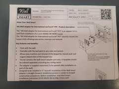 Wall-Smart 10-01-220 Flush Construction Wall Mount for Lutron HQWIS-NB-NONE