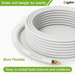 Syston 16/4 Stranded OFC Audio Wire Home Car Stereo Speaker Cable 16 Gauge FT4