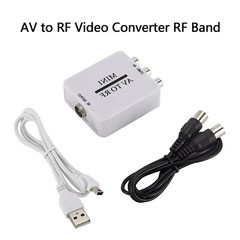 Video Converter RCA/Composite A/V To RF/Coax/Coaxial Converter RF Modulator AV 2