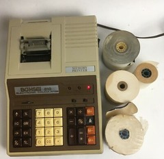 Vintage Bohsei 810 Electronic Calculator Desktop Memory Printer – Works – RARE