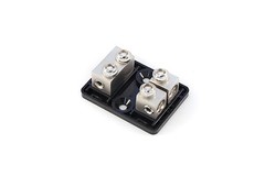 KnuKonceptz Bassik 2 Way 0 Gauge to 4 / 8 Gauge Mini ANL Fuse Block w Fuses