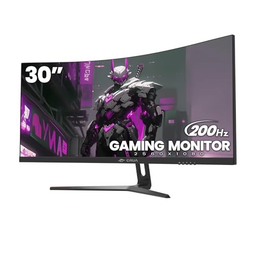 CRUA 30″ Curved Gaming LED Monitor