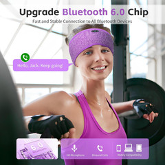 Sleep Headphones Bluetooth 6.0 Headband, 3-IN-1 Sleeping Headband Headphones for