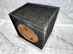 SEALED 10″ SUBWOOFER TRUCK BOX SLANTED ENCLOSURE SINGLE SUB 13X13X12 BOX