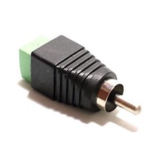 10-Pack Phono RCA Male and Female Plug to AV Screw Terminal Audio/Video Connecto