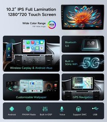 10.2 Inch Honda Accord Car Radio Stereo 2013-2017, Wireless CarPlay, GPS