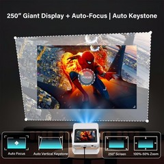 Native 1080P Mini Movie Projector with 1,000+ Apps$