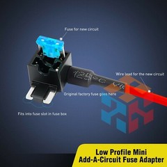 3 PCS 15 Amp Small Mini Fuse Holder Add Circuit Blade Style ATR Micro Fuses