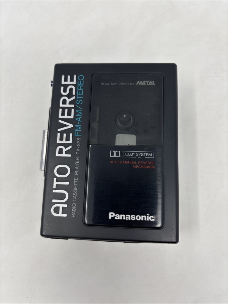 Panasonic Radio Cassette Player AM/FM Vintage Walkman RX-S35, Tested & Working