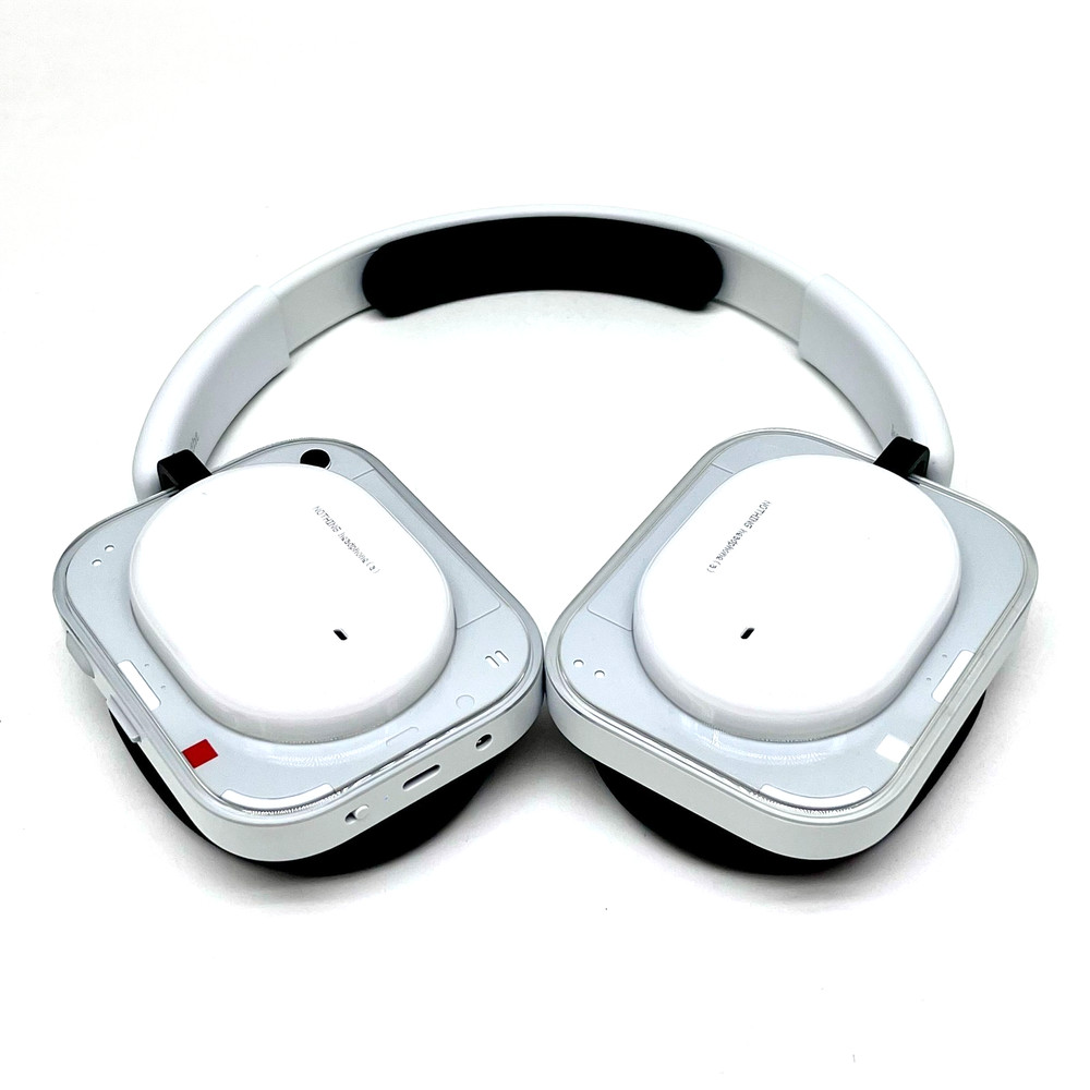 Nothing Wireless Bluetooth Over The Ear Adjustable Headband Headphones – White