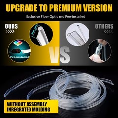LED Neon Light Trim Glow Optic Fiber Strip Car Interior Ambient Lighting Kit.APP