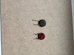 Two Vintage Ceramic Disc Capacitor 5000 pF 20% 500V, USA 0.005 uF 5000pF 0.005uF