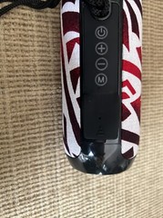 Custom Bluetooth Speaker Tribal Red White Black Polynesian Design W/Hand Strap
