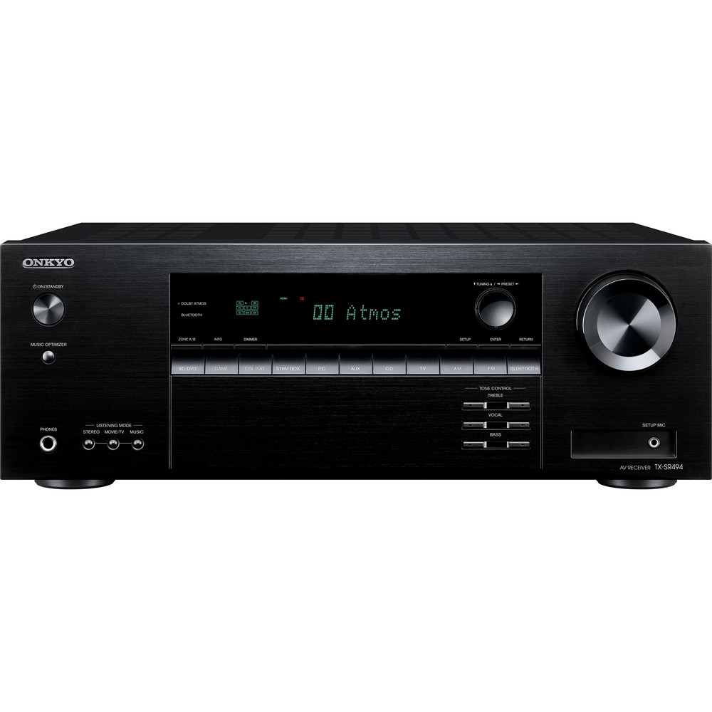Onkyo TX-SR494 Black 7.2 Channel A/V Receiver ~FACTORY REFURBISHED~