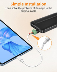USB C to 2Pin Screw Terminal Adapter 5V Type C Solderless Converter 4 PCS