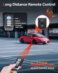 Car Anti-Theft Vibration Alarm, 108dB Automobile Vibration Sound & Light