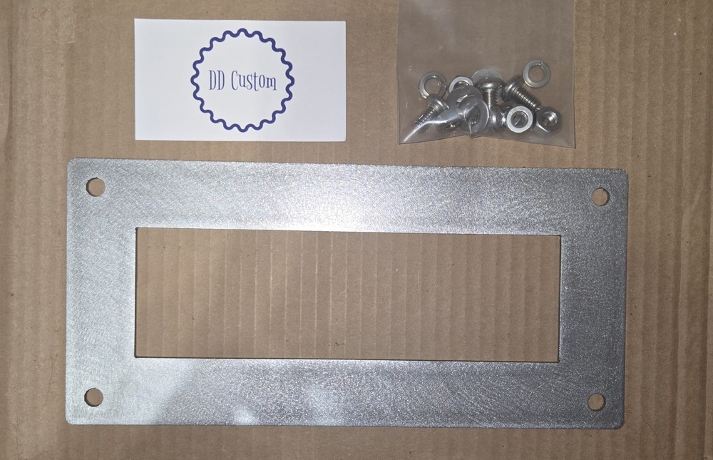 Single Din Stereo Mounting Plate Raw Steel