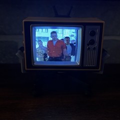 Tiny TV Back To The Future Mini TV with Remote Working