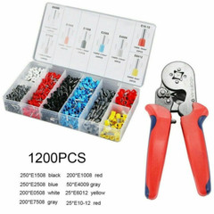 1200x Connector Cord Wire Crimp Cable Pin End Bootlace Ferrule Terminals Kit Set