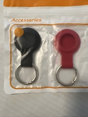 AirTag Holder Set of 4, New, Black/White/Blue/Red