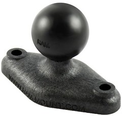 RAP-B-238U 1” Ball Composite Ram Mount Diamond Base Plate 2.43″x131″ AMPS Hole