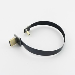 FPV HDMI-compatible Type A Male to Micro HDMI-compatible Male FPC Flat Cable