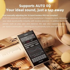 FiiO M33 R2R HiFi Music Player, 8GB RAM Snapdragon 680 XMOS USB DAC (Black)