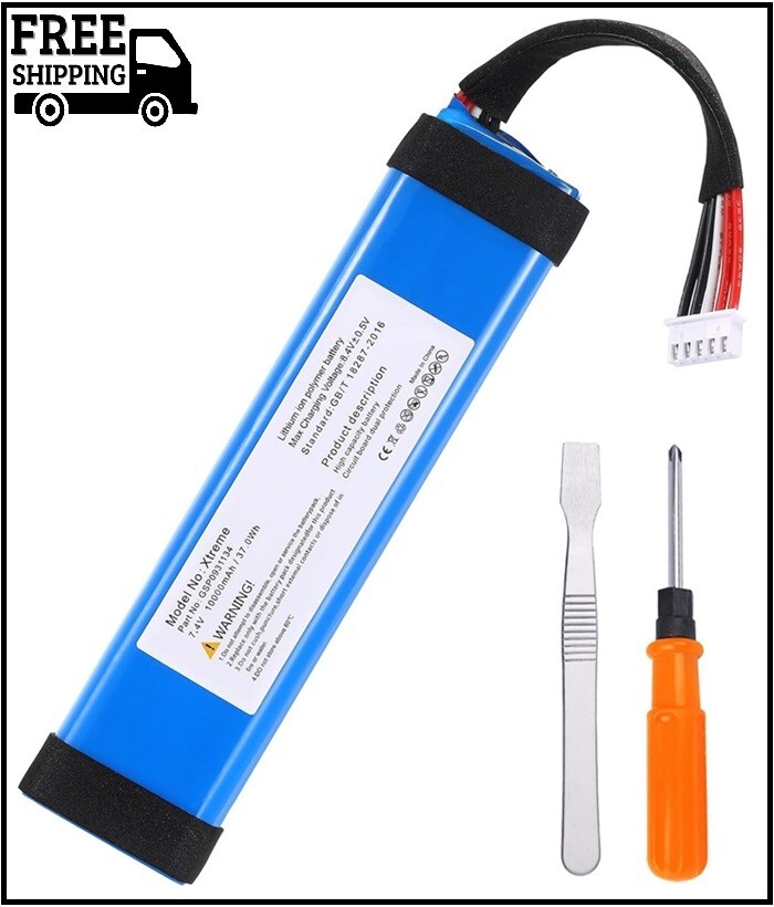10000mah 37.0Wh Battery for JBL Xtreme1 Extreme Xtreme 1 GSP0931134 Replacement