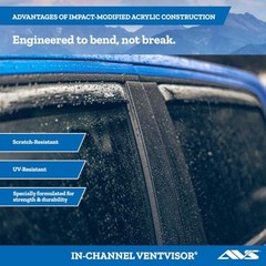 [AVS] in-Channel Rain Guards for 2019-2026 Chevrolet/GMC In-Channel – Smoke