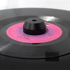 45 Rpm Black Adapter Durable Solid Aluminum Center Adapter For 7 Inch Records Vi
