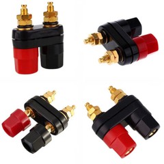 20x Speaker Amplifier Terminal Binding Post Dual 2-way Female Banana Plug Jack