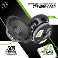 (2) 6.5″ MIDRANGE TIMPANO 500W TPT-MR6-4 PRO 4 OHM CAR PRO AUDIO SPEAKERS – PAIR