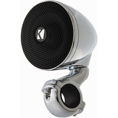 Kicker 47PSM34 PSM 3″ Powersports Weather Proof Mini System; Chrome; 4-Ohm