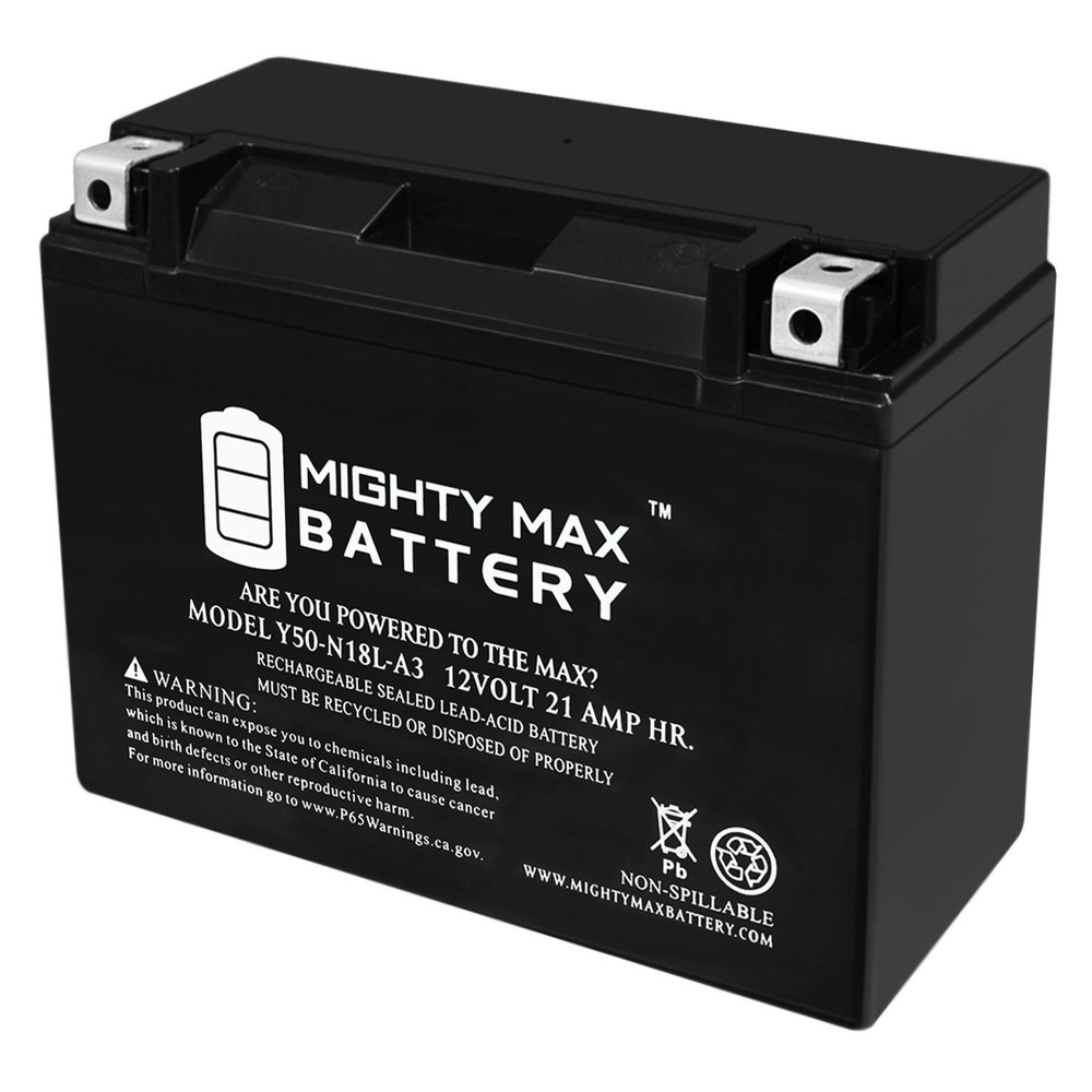 Mighty Max Y50-N18L-A3 Battery for Harley-Davidson 1340cc FL FLH Touring 1988