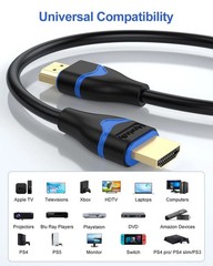 4K Short HDMI Cable 6 Inch, HDMI Cord 0.5FT High Speed HDMI to HDMI Cable 2.0(4K