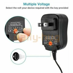 12W 3V-12V Universal AC Adapter Power Supply Wall Charger Cord for DC Charger US