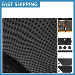 Durable Black Speaker Mesh Cloth 55 x 20 in – Ideal for Home Audio & Stage Use