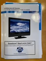 Polaroid HD Widescreen LCD TLX-026/032/042/046 Television Owners Manual