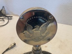 Astatic Silver Eagle Desk Microphone CB Ham Radio Mic Untested Vintage USA