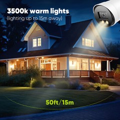 SANNCE 4CH DVR 1080P Full Color Night Security Camera System Night Vision CCTV