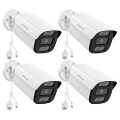 4 Pack 8MP PoE Home Security IP Camera Human Detection Camera Outdoor IP66